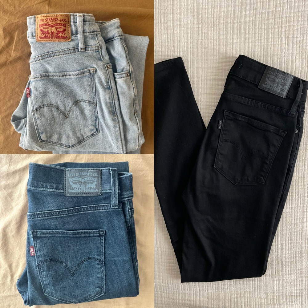 Levi’s Skinny Jeans Bundle (26 x 30) 721 High Rise Skinny, 311 Shaping Skinny